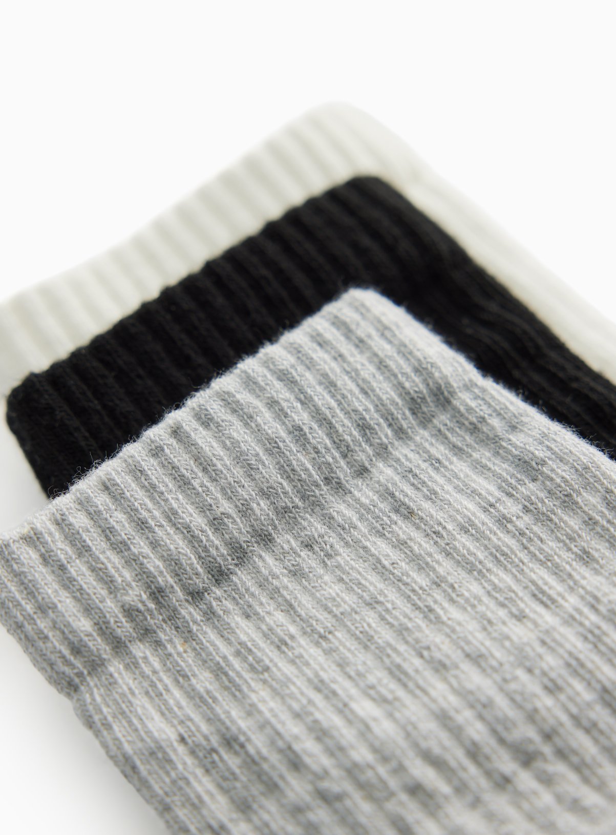 Mono Ribbed Sport Ankle Socks 4 Pack 4-8 - Image 2 thumbnail